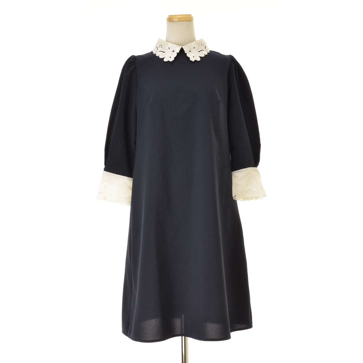 tocco closet 186-145511 patiers フラワーカットワーク刺繍切替