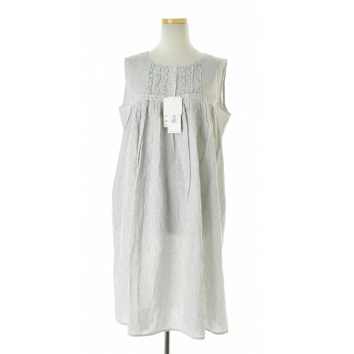 BELLE MAISON YSB-196 コットンリネン ストライプ