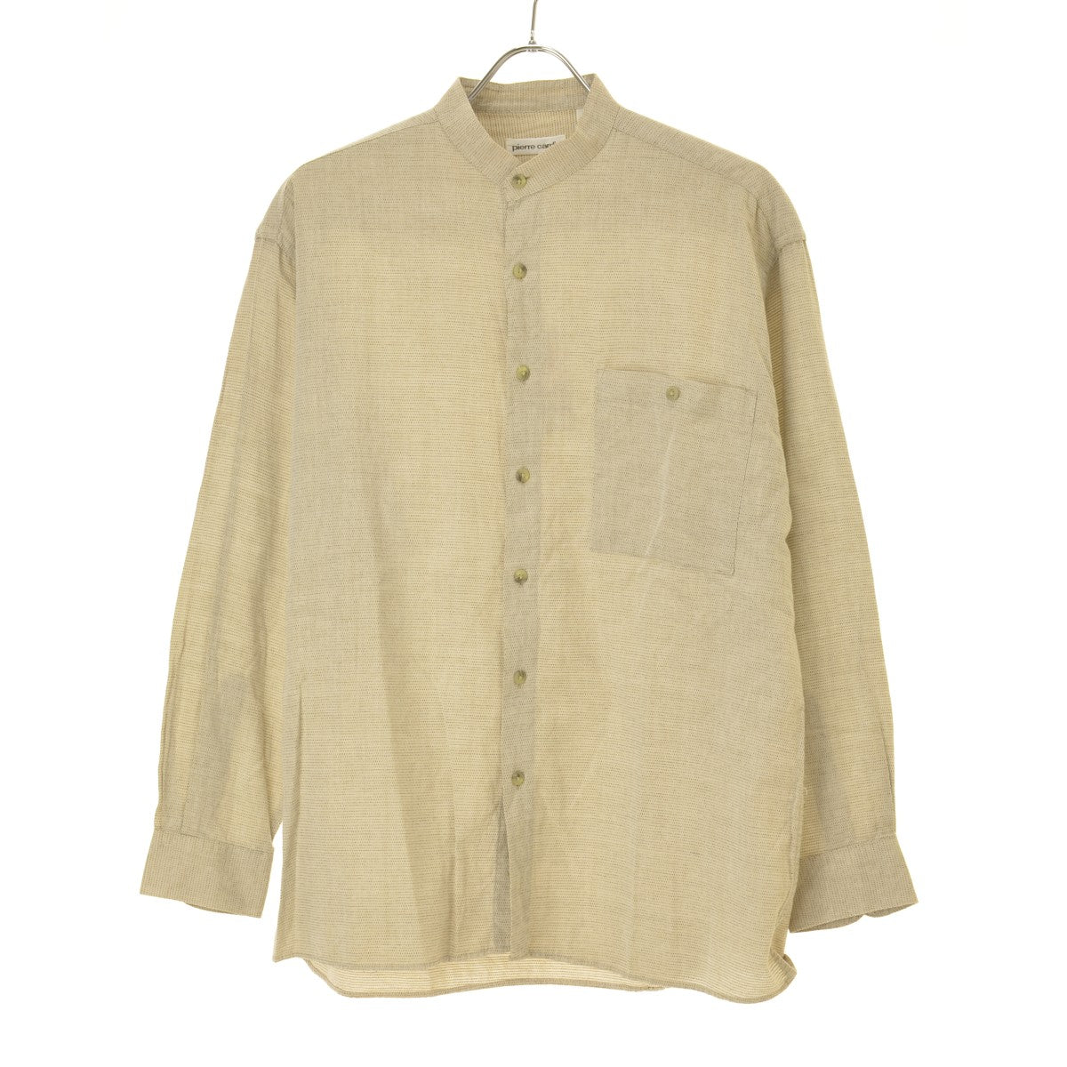 Pierre cardin バンドカラー コットン