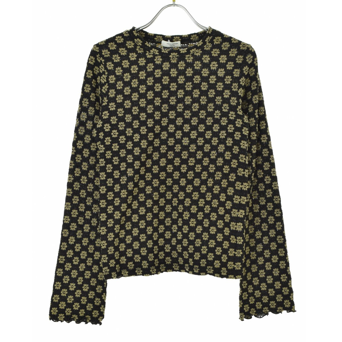 FREAK'S STORE 25SS 1120248902624 フラワーストレッチレース ロンT