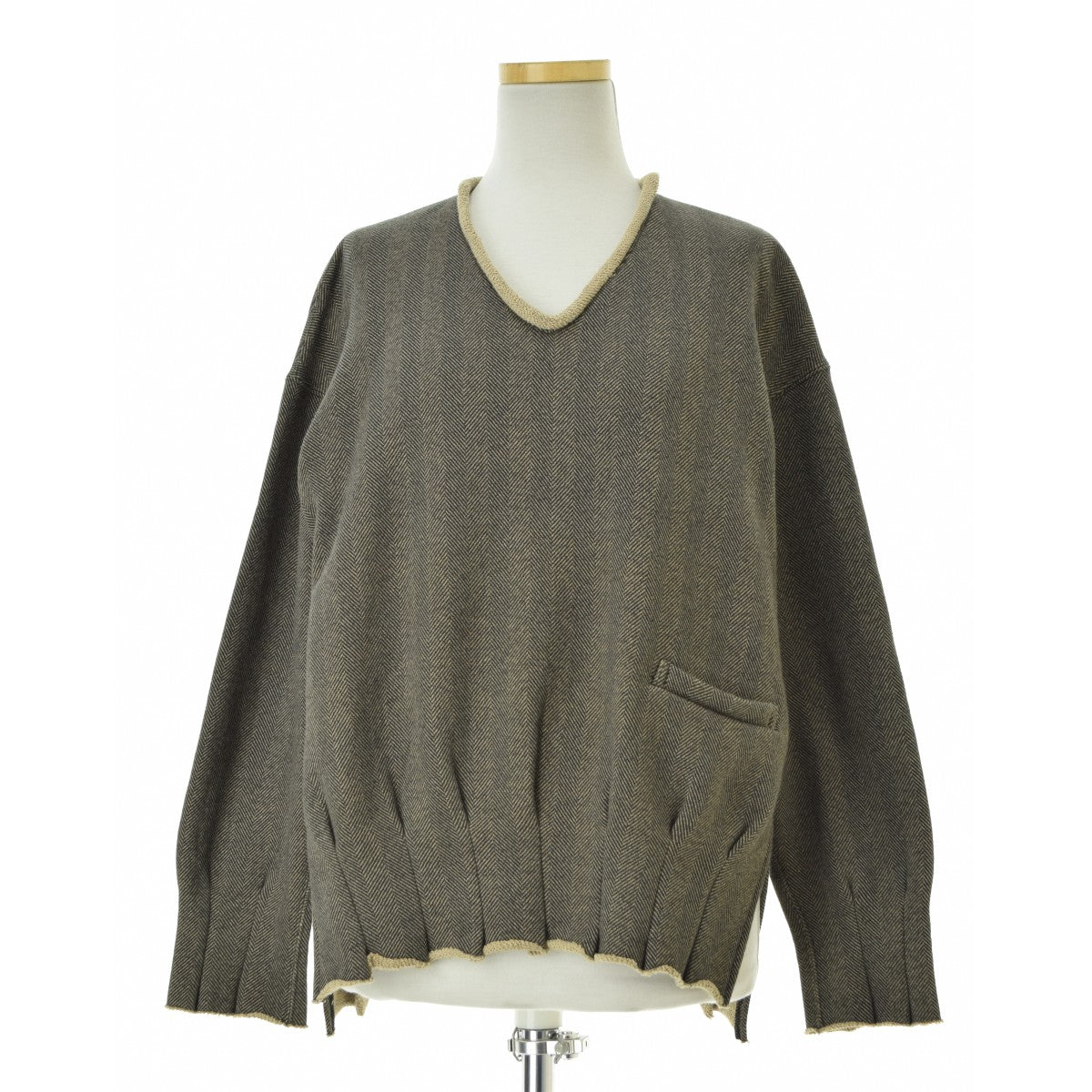 UNDERCOVER 23AW UC2C8802-1 ヘリンボーン 裾タック裏毛