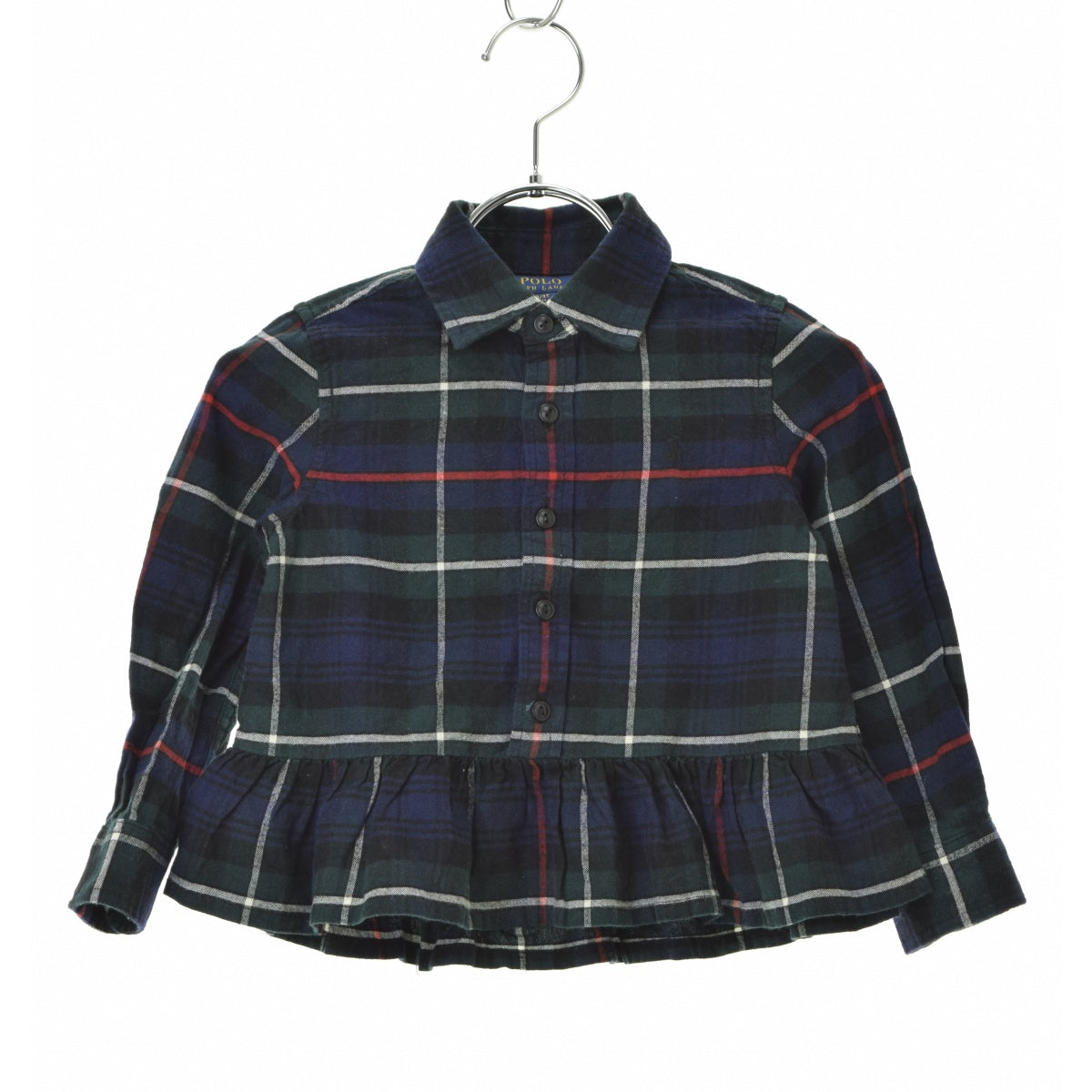 POLO RALPH LAUREN チェック 裾フリル