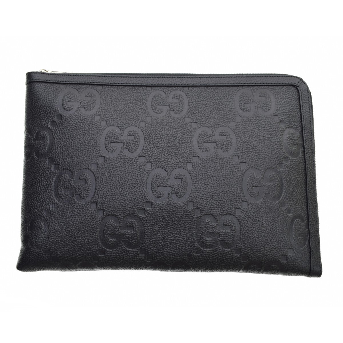 GUCCI 792262 ジャンボGG ミディアム トラベル クラッチ レザー