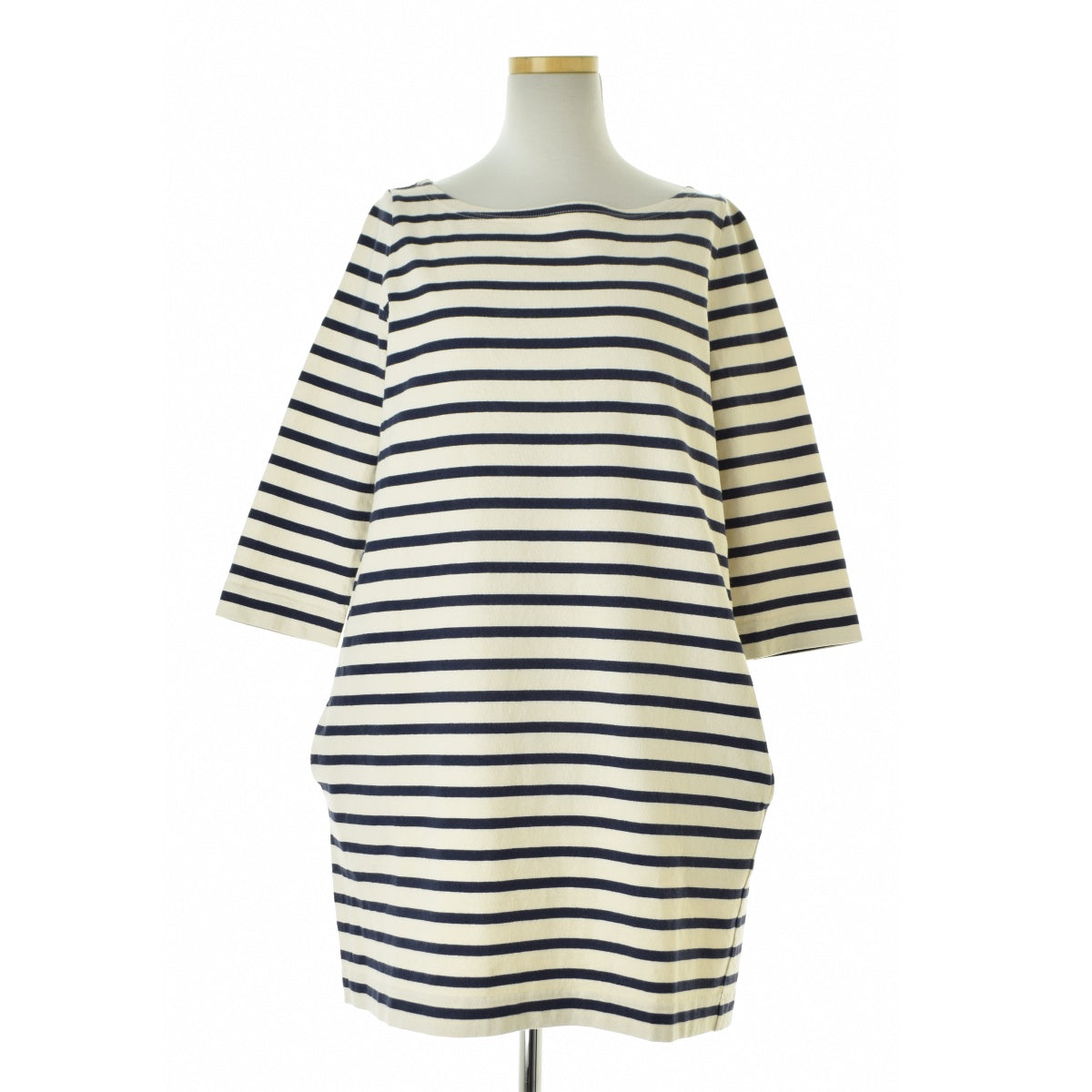 Traditional Weatherwear MARINE 3/4 SLV DRESS ボーダー ボートネック