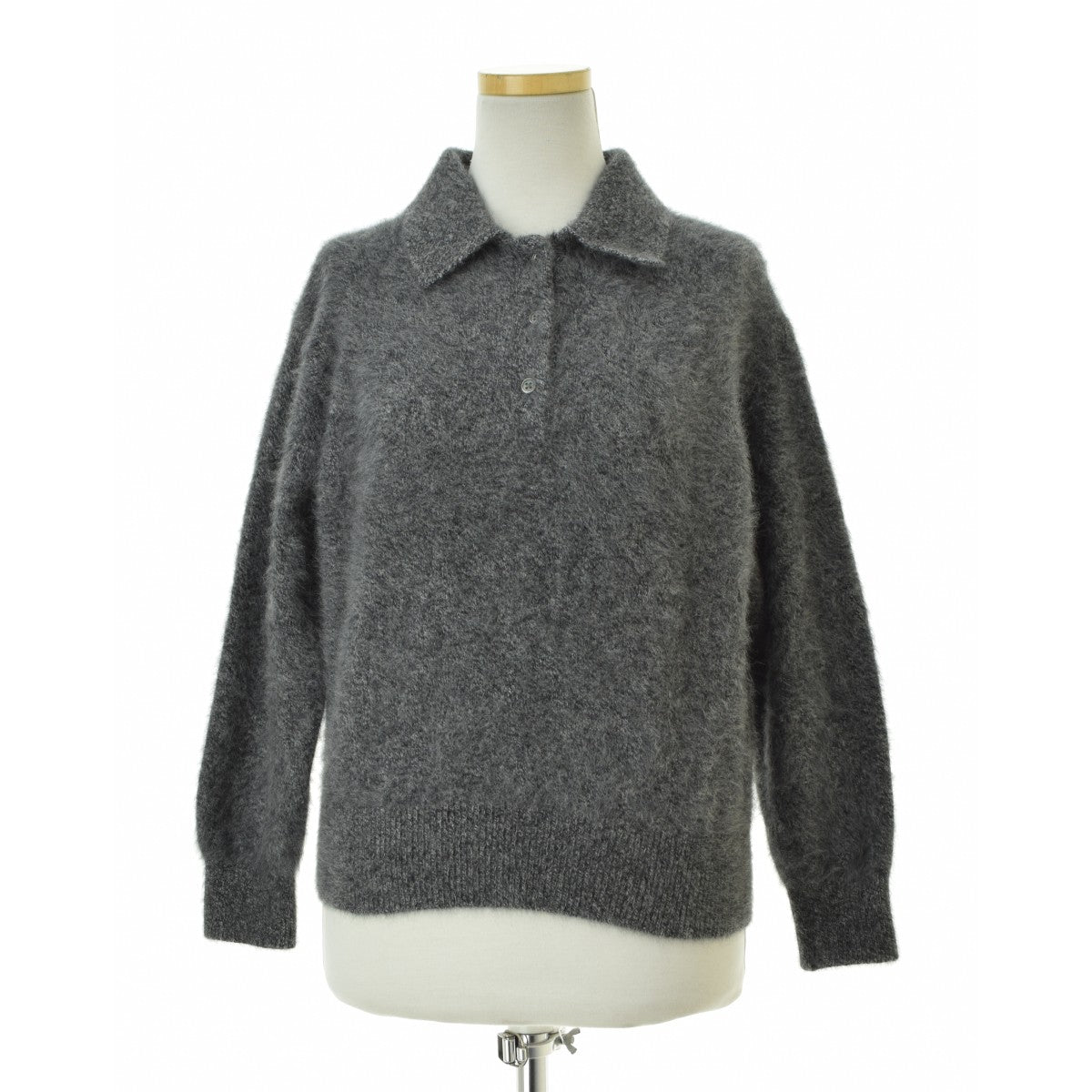 SNIDEL SWNT255019 HQLフォックスカシミヤニットポロ