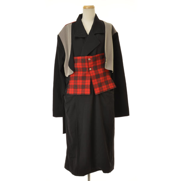 Lau made in Japan 肩フラップベスト トレンチコート