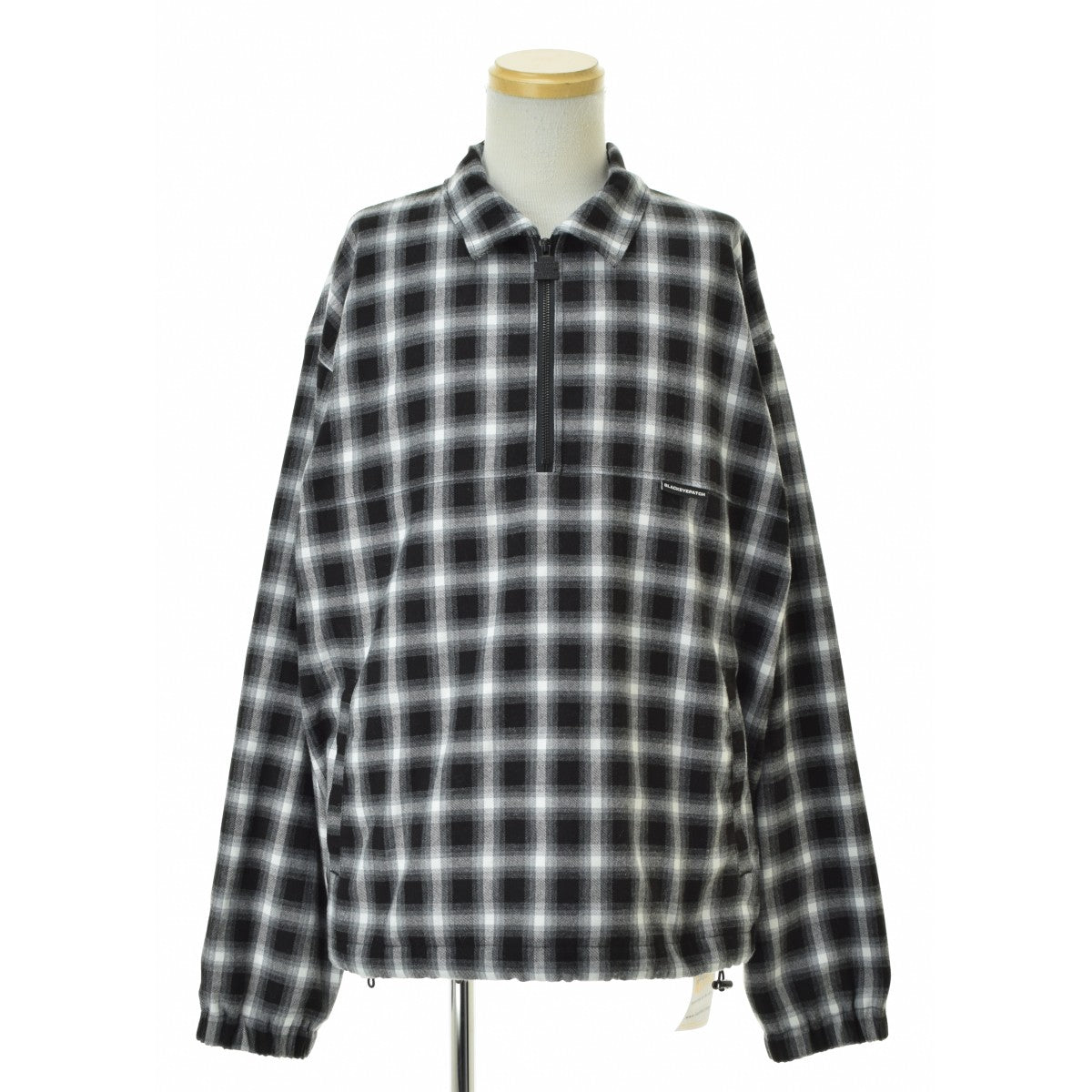 BlackEyePatch 25AW COLLARED HALF ZIP FLANNEL PULLOVER