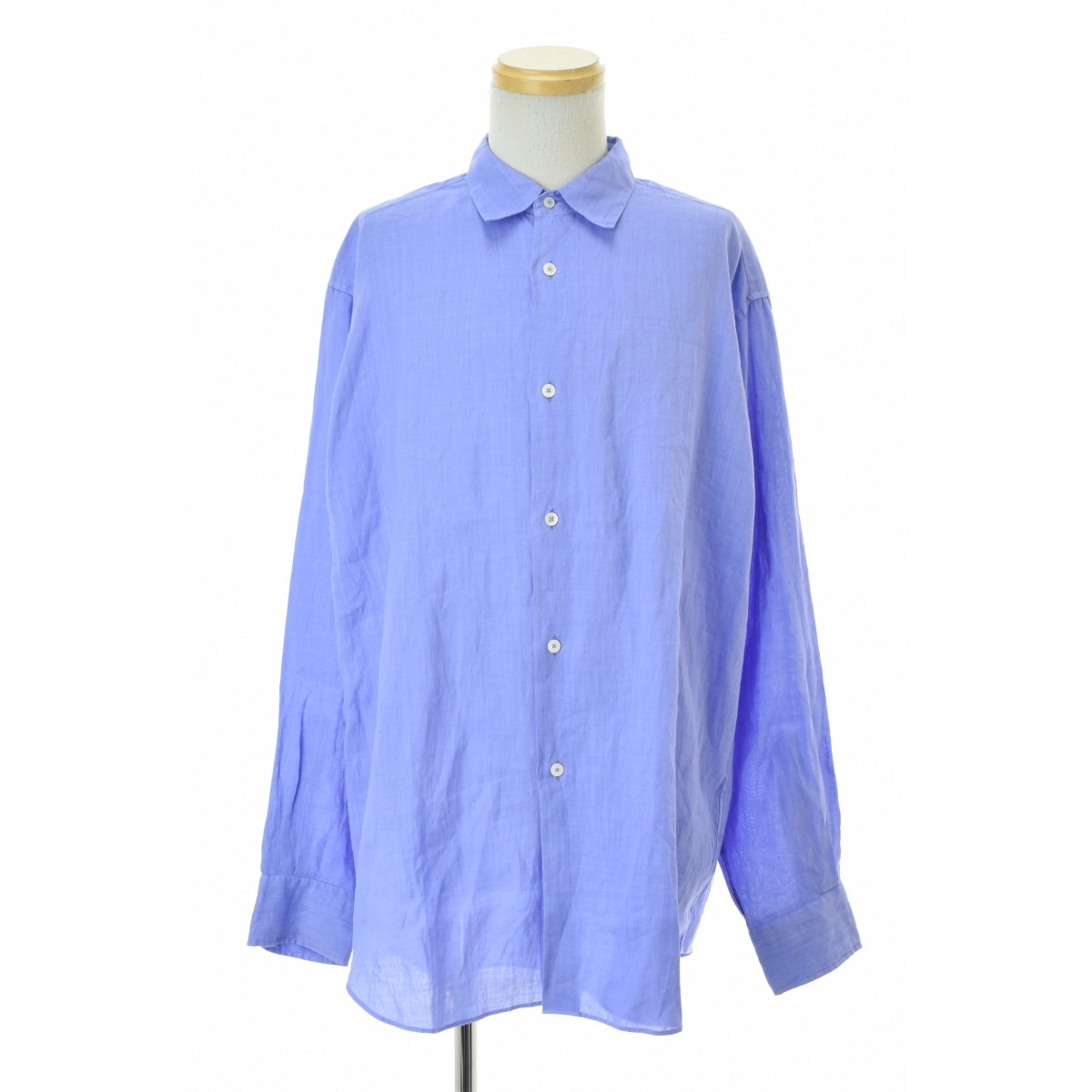 MAATEE&SONS 26SS MT6103-0602C SHORT POINT RAMIE SHIRTS ショートポイント ラミー ブルーベリー