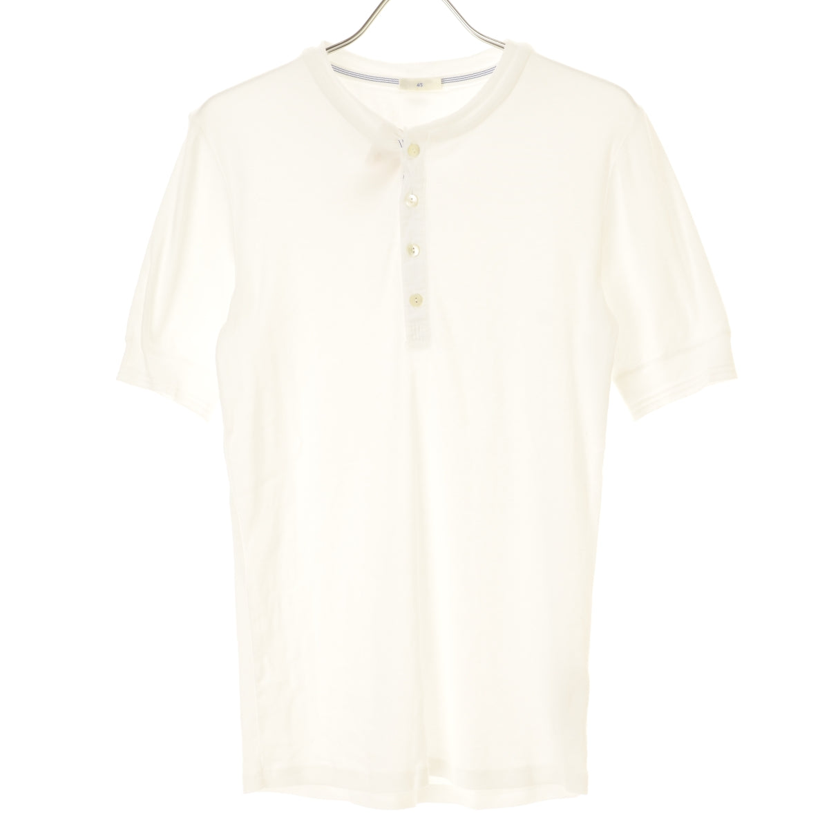 SCHIESSER Karl-Heinz shirt1/2 henry コットンフライス ヘンリーネックカットソー
