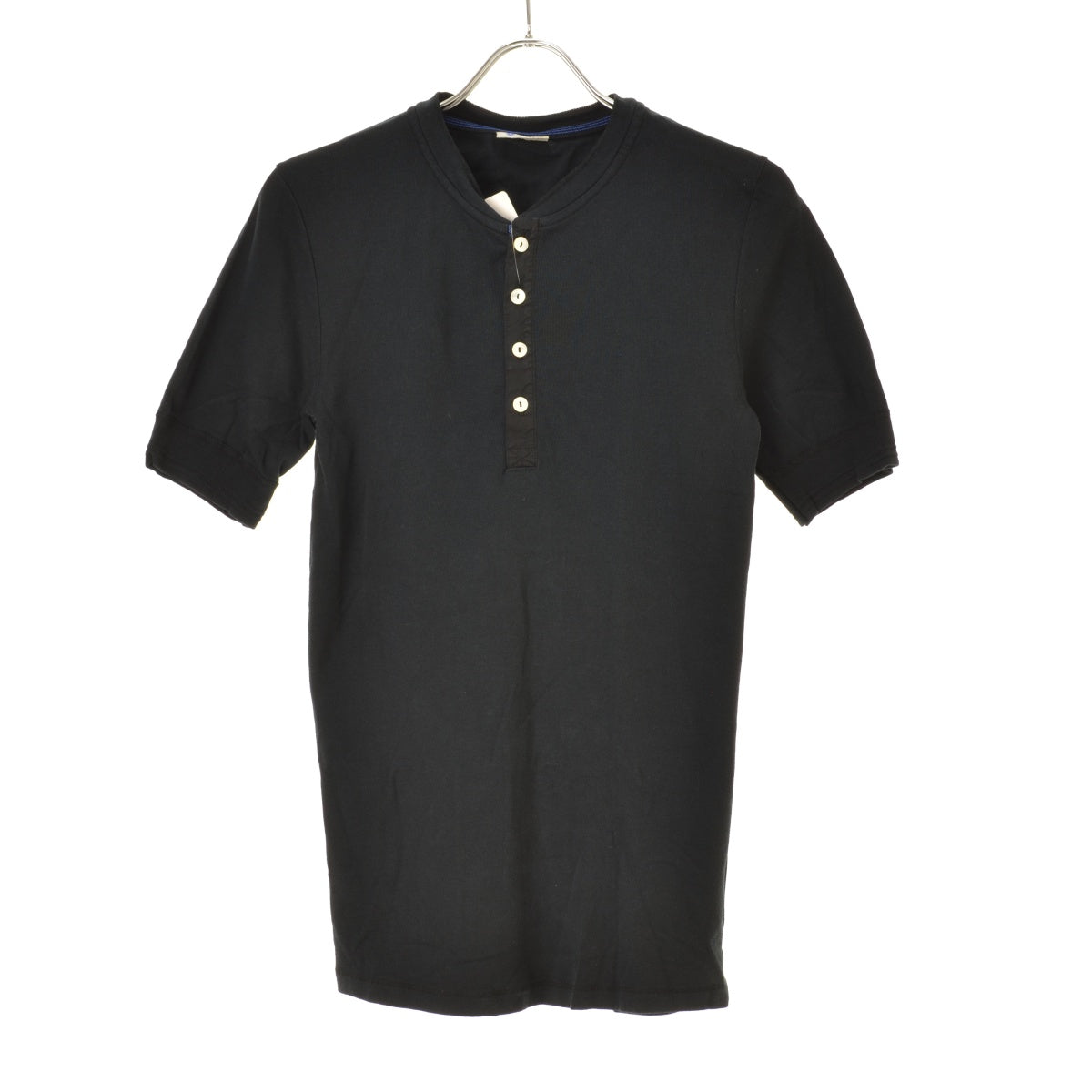SCHIESSER Karl-Heinz shirt1/2 henry コットンフライス ヘンリーネックカットソー