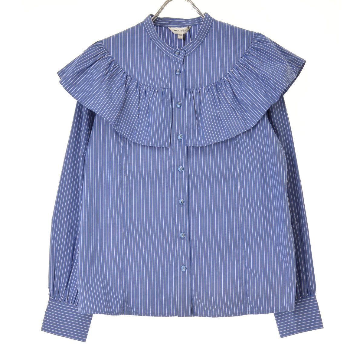 MOUSSY 010EA230-7820 ROUND FRILL ブラウス