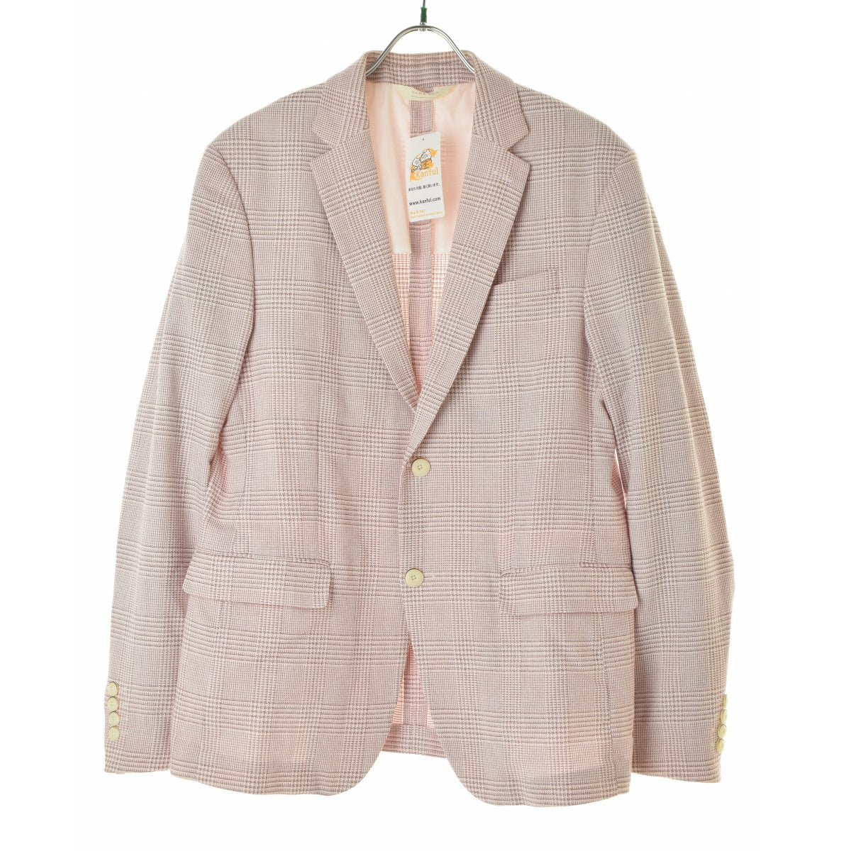 ZARA MAN 1564/417/061 グレンチェック2釦