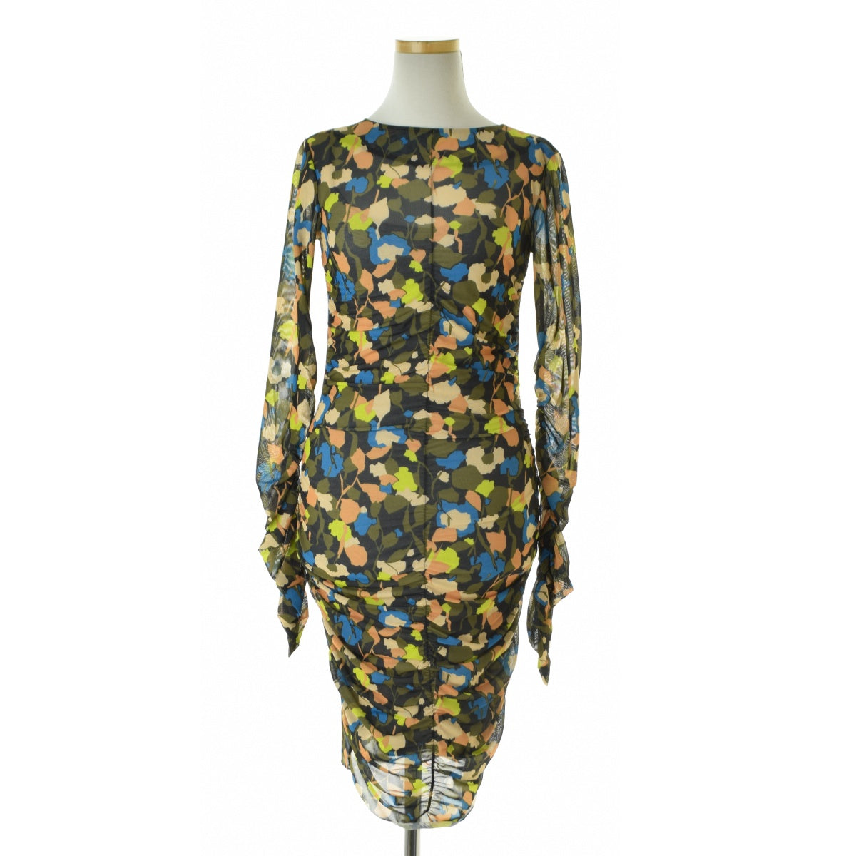 TED BAKER TTINNA RUCHED FRONT DRESS チュール シャーリング ドレス