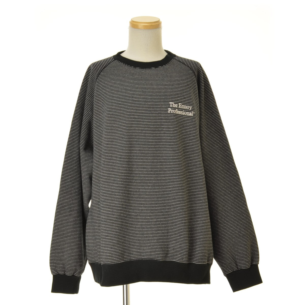 ENNOY 24AW AW24BRENCT01NTL Border Crew Neck Sweat ボーダー クルー