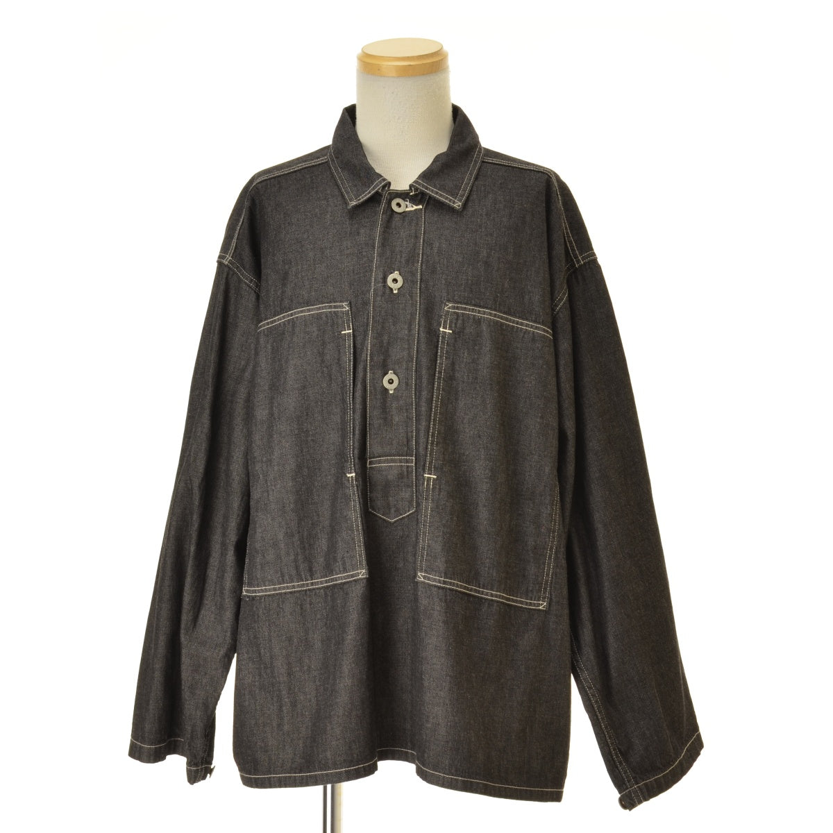 POST O'ALLS 1204-8DB army shirt 8oz. denim アーミー デニム プルオーバー