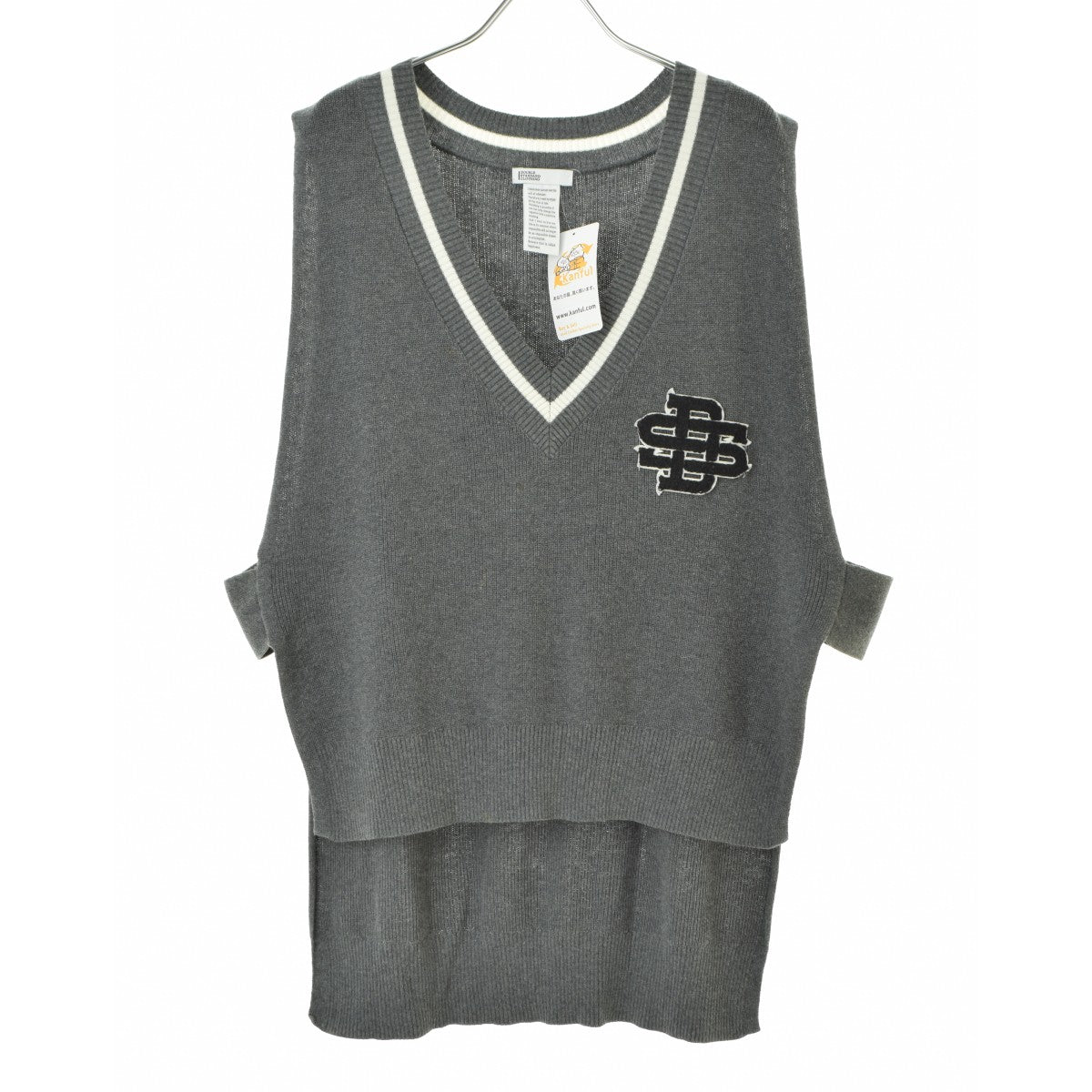 DOUBLE STANDARD CLOTHING 0209-170-223 度詰め片畦Vネック