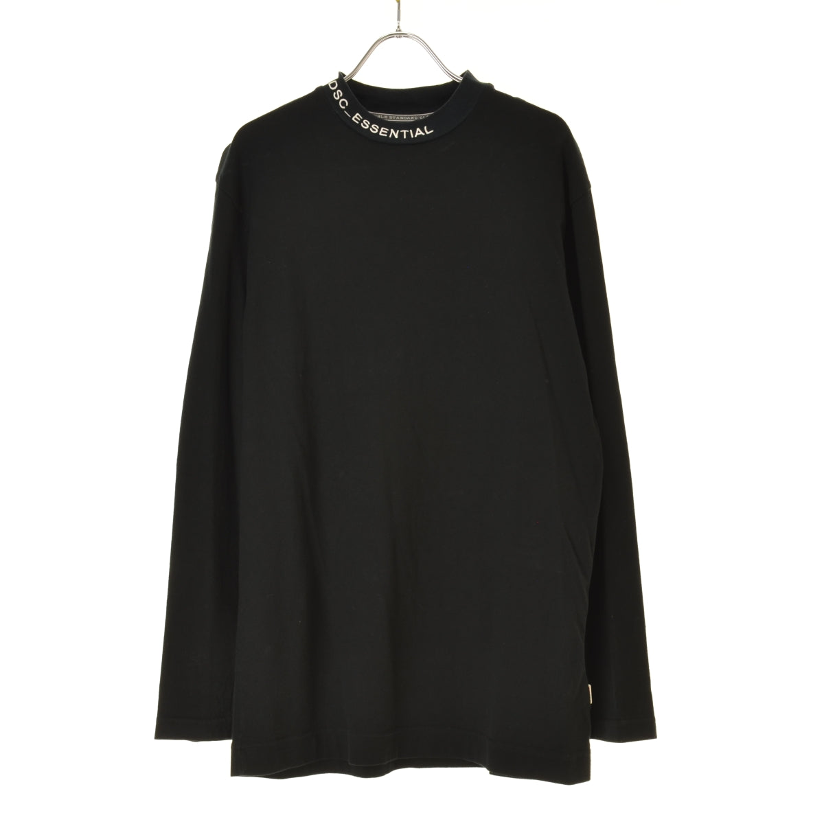 DOUBLE STANDARD CLOTHING 2508-070-213 ESSENTIAL 40/2 ローマ天竺 ロゴスリーブ ハイネック