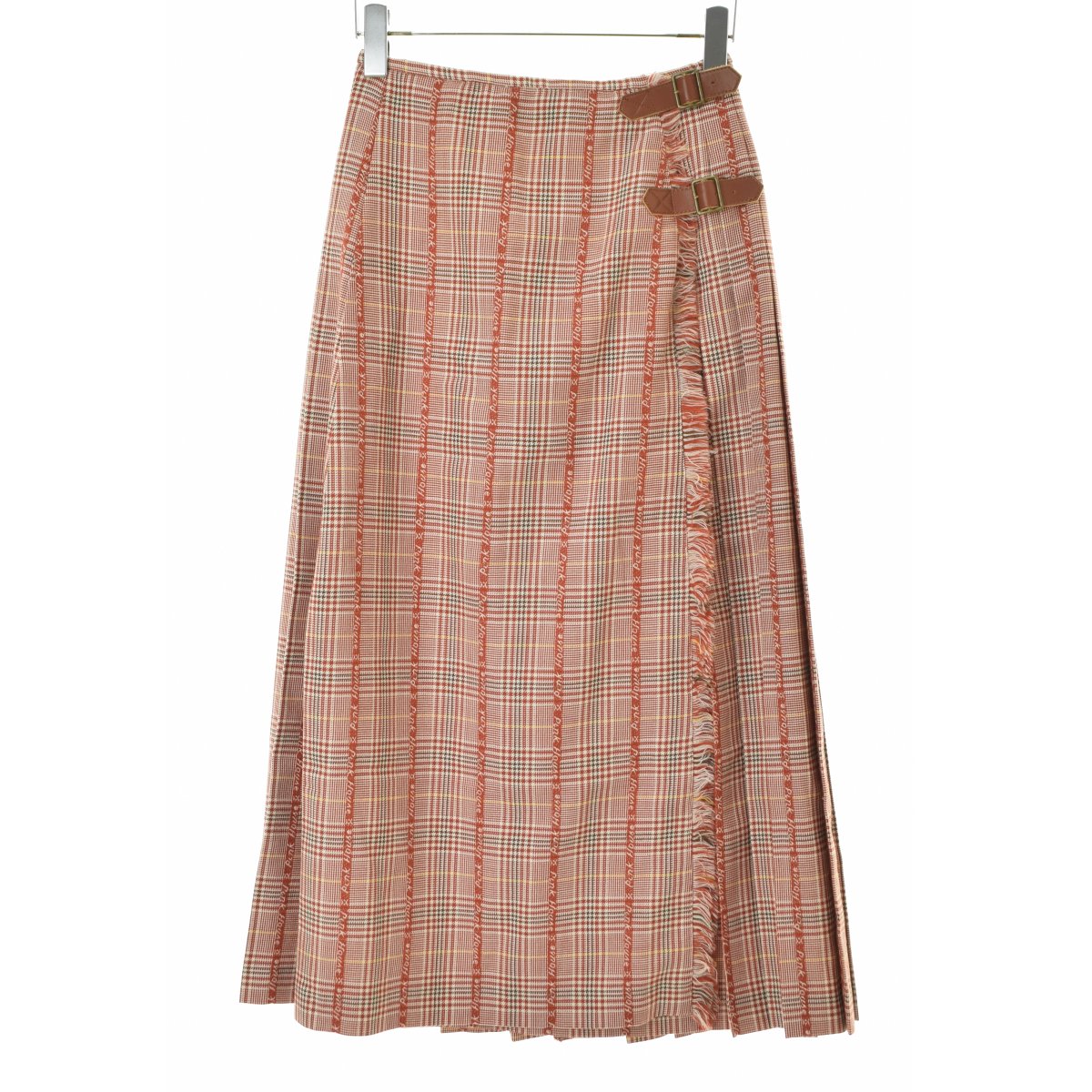 PINKHOUSE P0122FS10 グレンチェック ラップ 巻き マキシ
