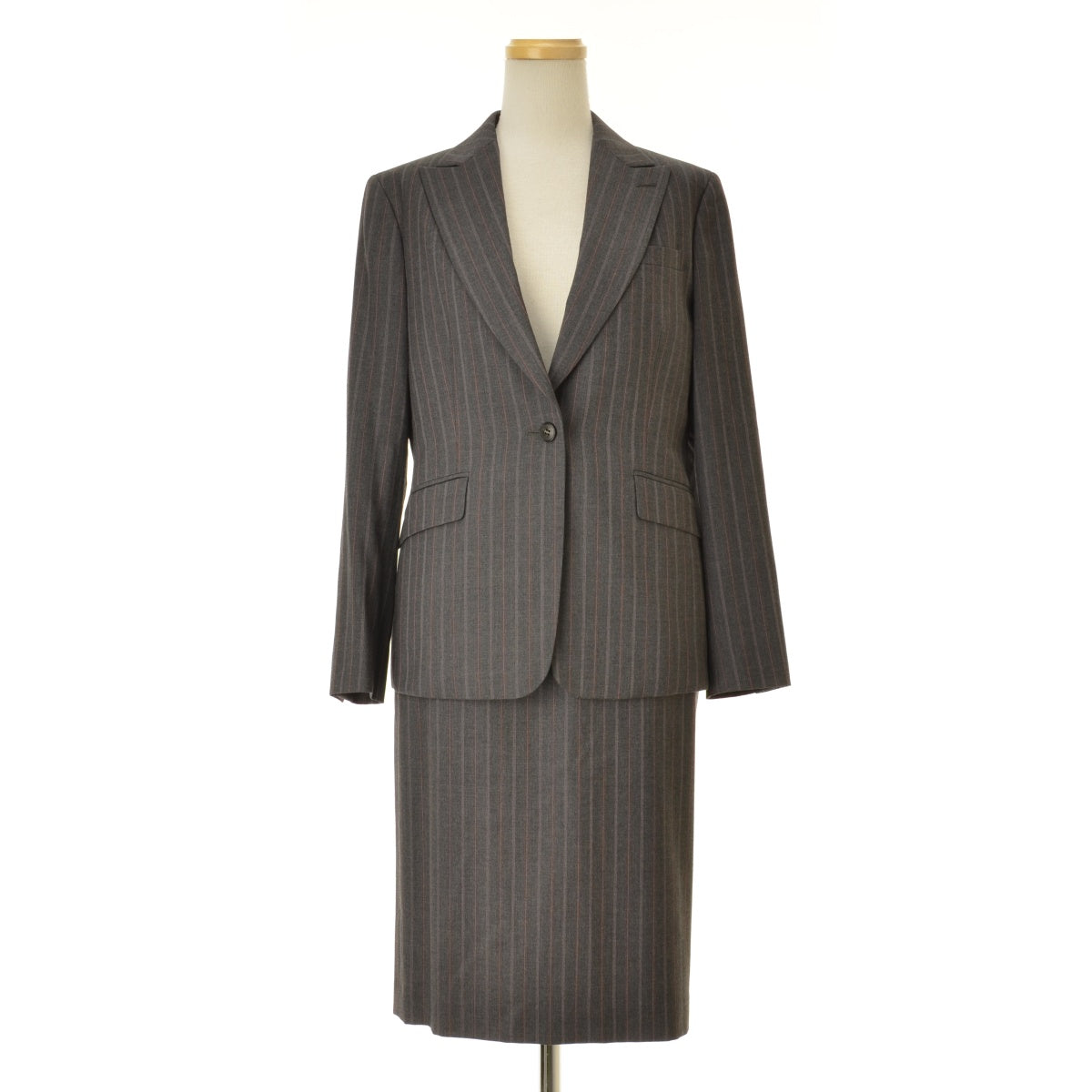 BROOKS BROTHERS ストライプ1釦テーラードジャケット