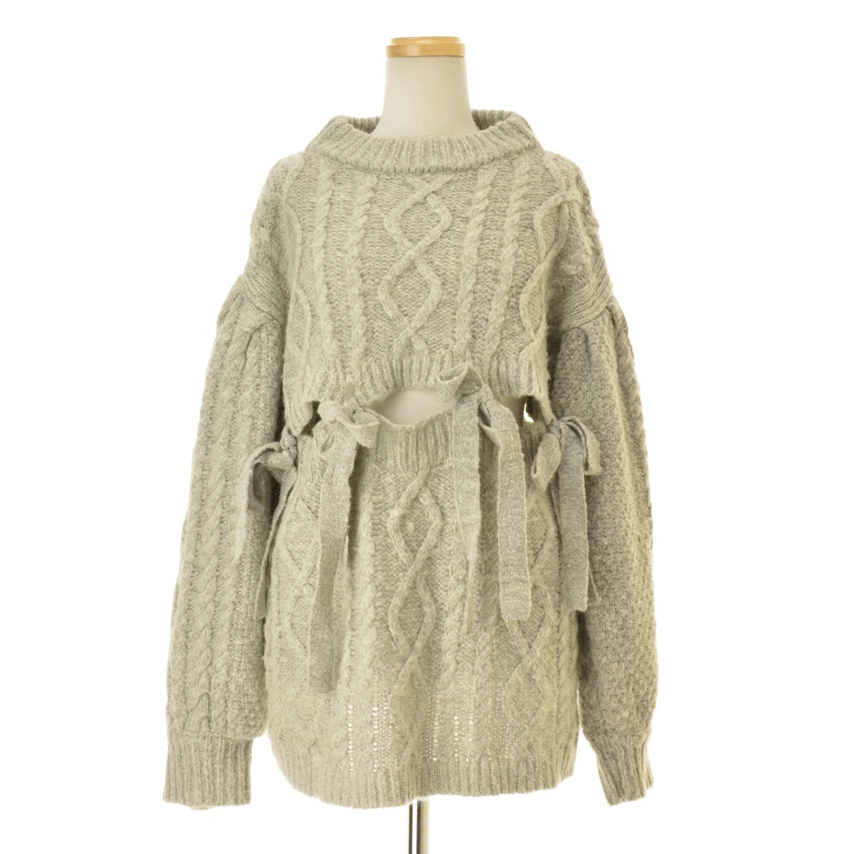Honey mi Honey 23A-DB-03 two-way ribbon cable knit 2WAY リボン ケーブル