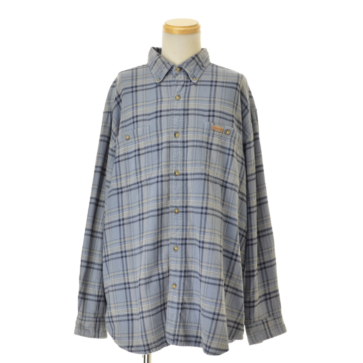 CARHARTT S171LKB ミッドウェイト フランネル プレイド ワークシャツ ボタンダウン