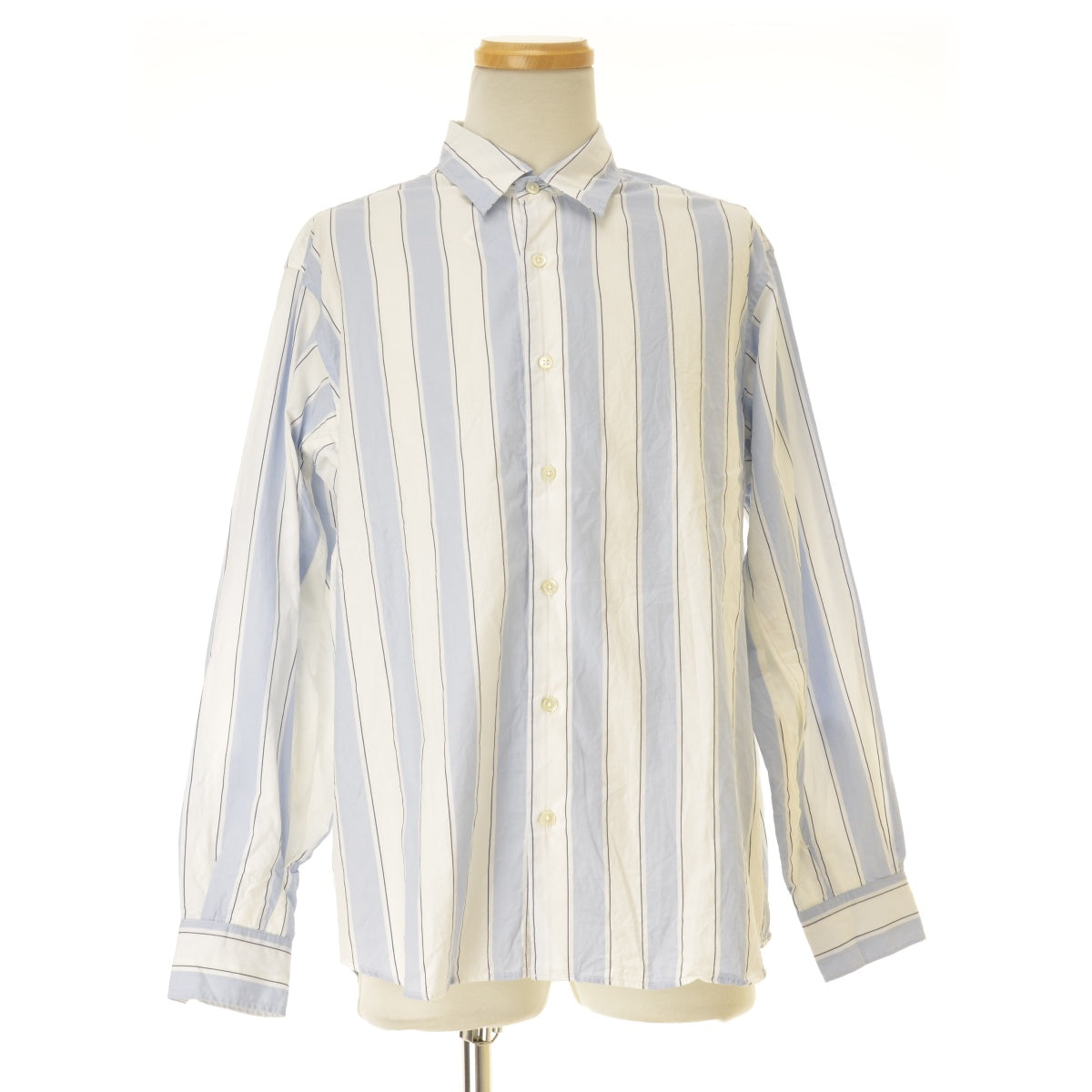 UNIFORM EXPERIMENT 26SS UE-260038 VENTILATION RELAX-FIT L/S SHIRT ストライプ