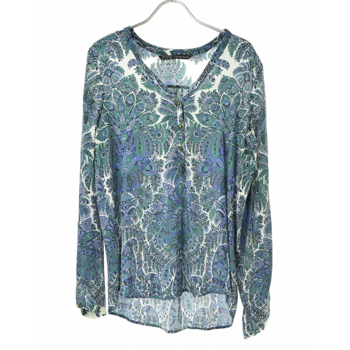 ZARA BASIC 総柄 ドレープ