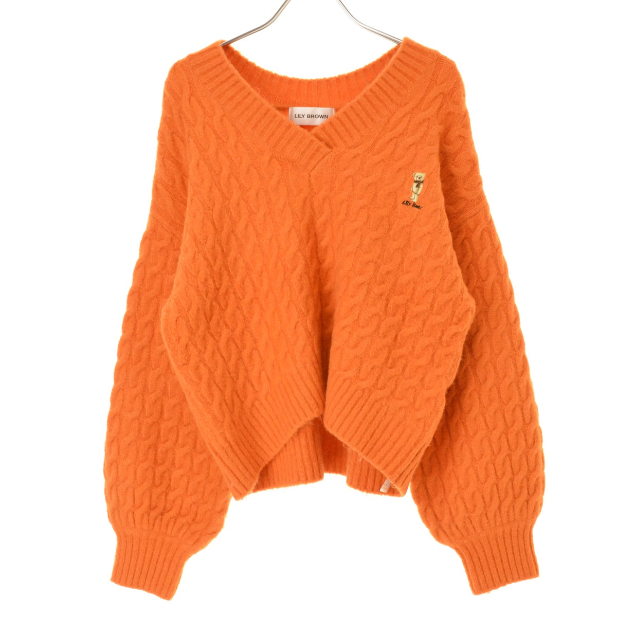 Lily Brown LWNT225097 Lily Bear ケーブル Vネック