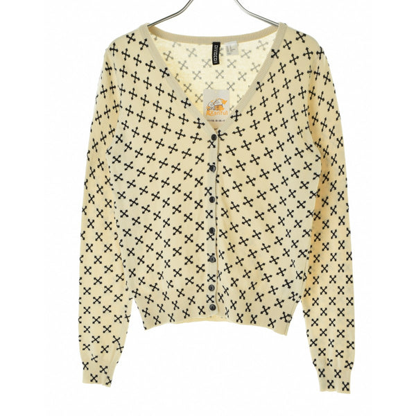 DIVIDED by H&M クロス柄 ニット
