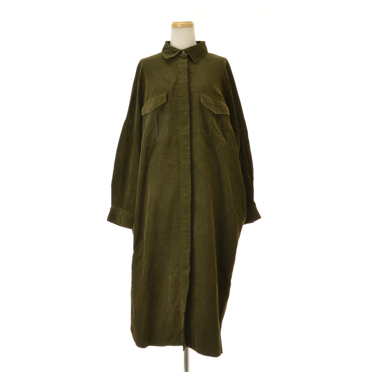 ZARA 7901/0258/533 コーデュロイシャツロング