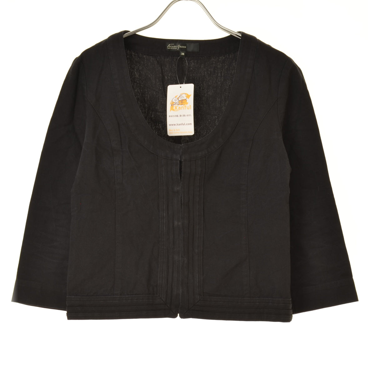 FACADE GREEN green label relaxing コットンリネンフック七分袖