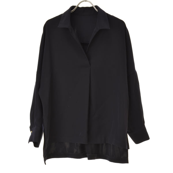 NOLLEY'S sophi 5-0030-5-01-054 ウォッシャブルダブルサテンスキッパーブラウス