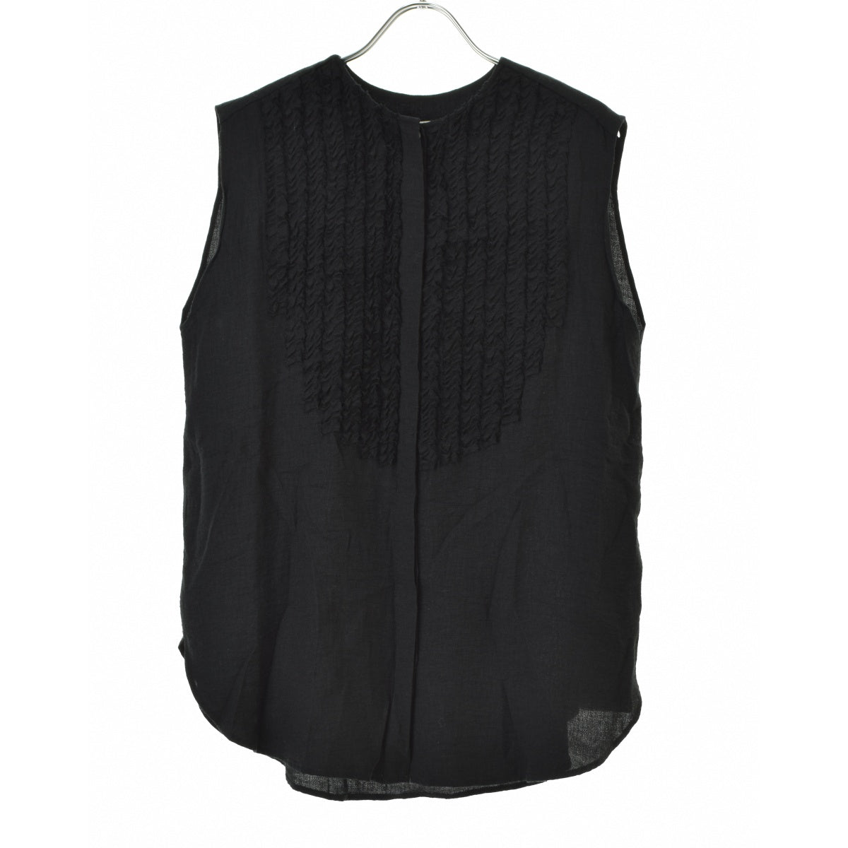 Demi-Luxe BEAMS 24SS 64-01-0642-152 レーヨンリネン フリルシャツ