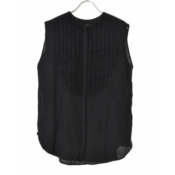 Demi-Luxe BEAMS 24SS 64-01-0642-152 レーヨンリネン フリルシャツ