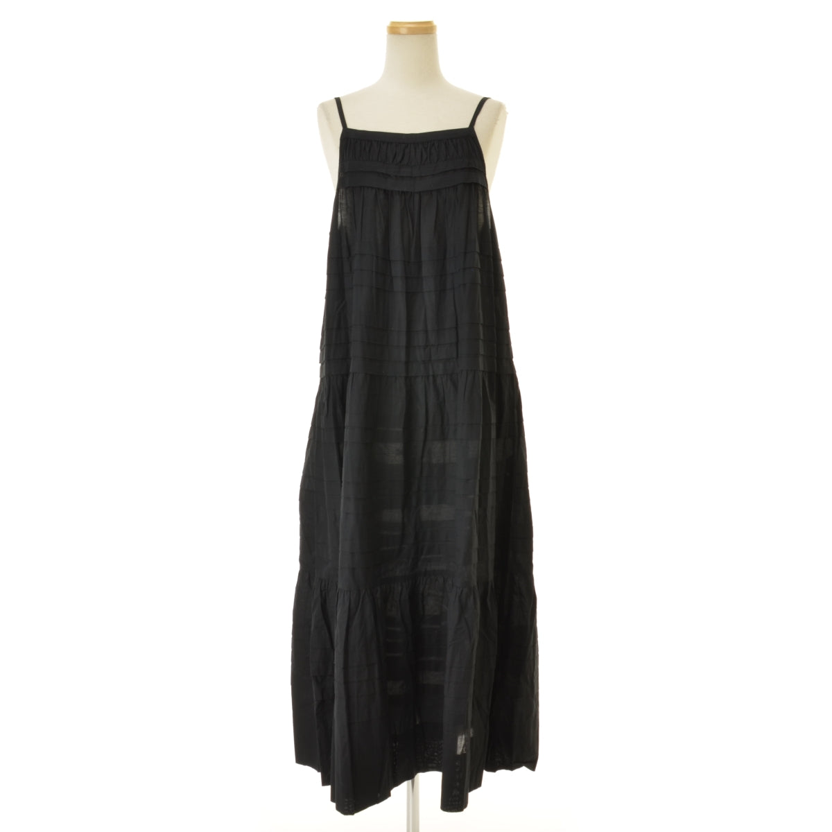 UNITED ARROWS BEAUTY & YOUTH 1626-105-4301 コットンタックキャミワンピース-ウォッシャブル-