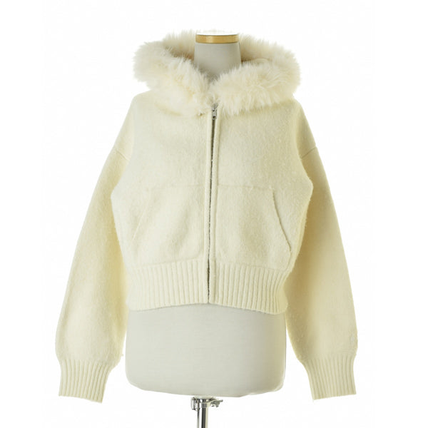 SNIDEL SWNT244280 ファーニットフーディ